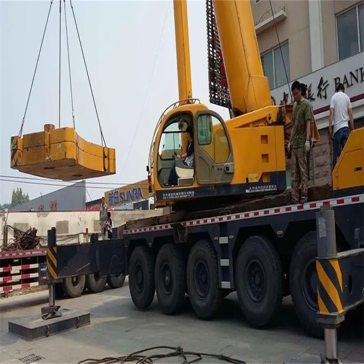 沙坪坝当地吊车出租|机器吊装|75吨|工厂搬迁服务